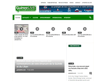 Tablet Screenshot of guineelive.com